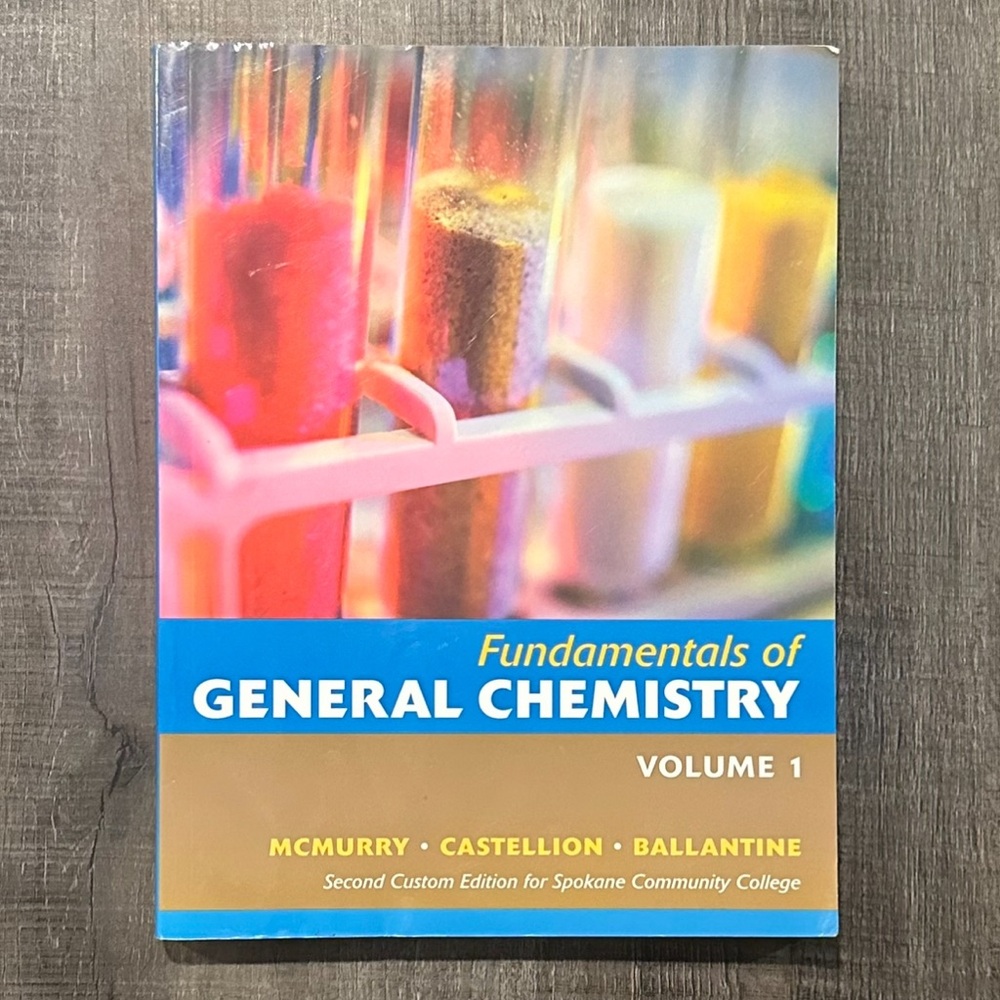 Fundamentals of General Chemistry, Vol. 1 Textbook